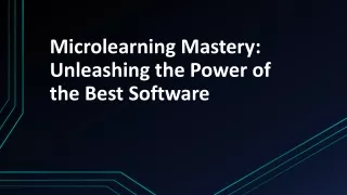 Microlearning Mastery