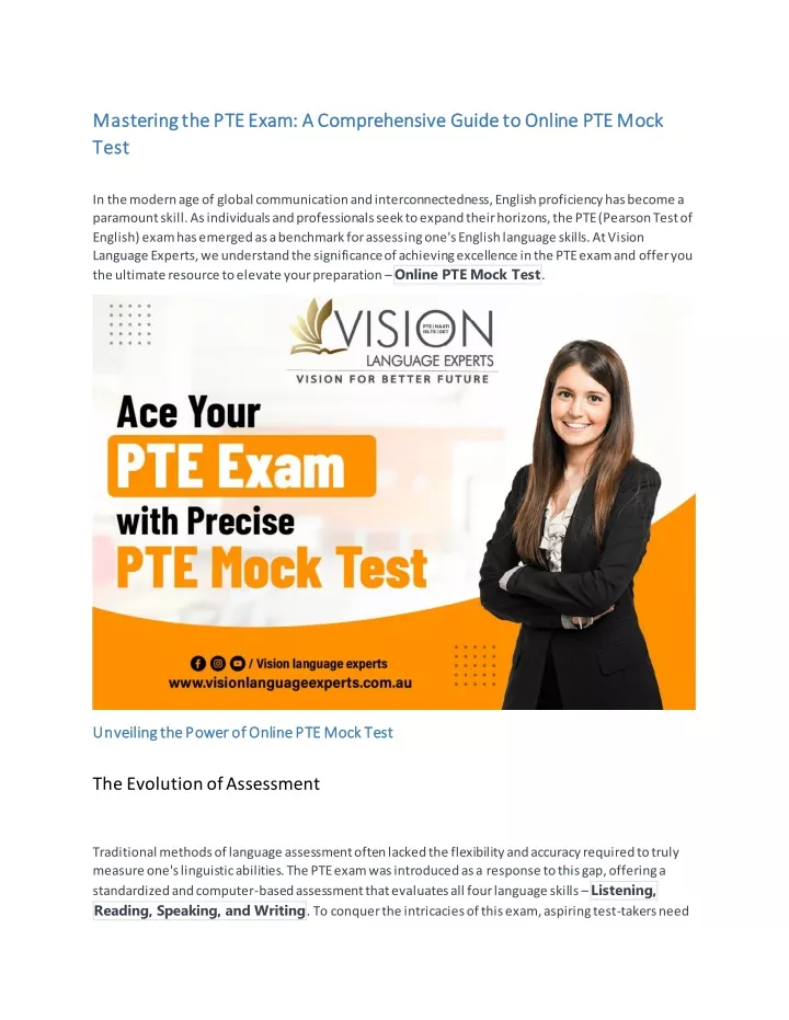 mastering the pte exam a comprehensiv mastering