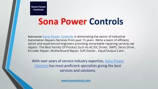 Sona Power Controls Service Center in Noida Ghaziabad