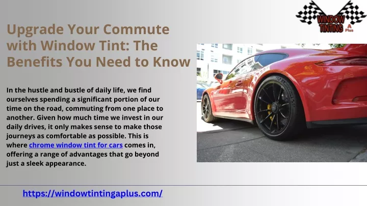 upgrade your commute with window tint