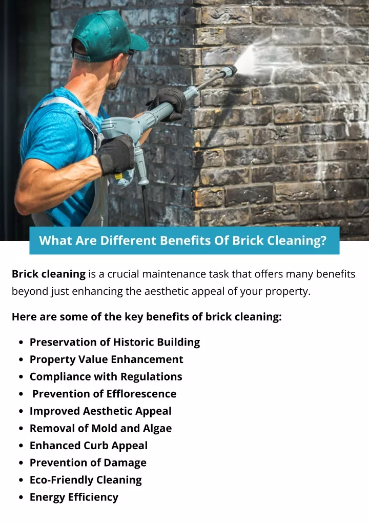 what are different benefits of brick cleaning