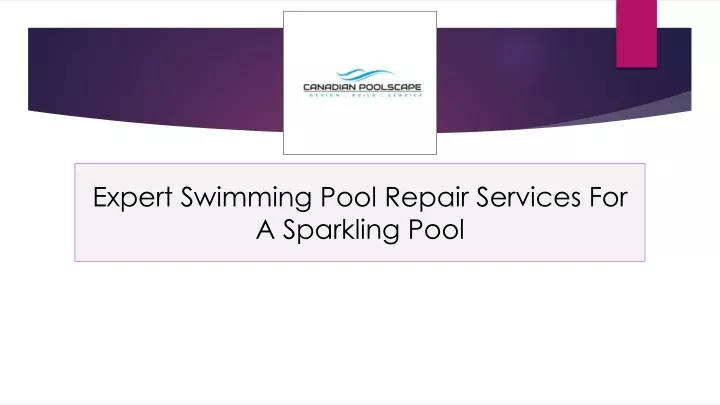 expert swimming pool repair services for a sparkling pool