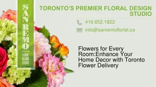 Flowers For Every Room In Toronto
