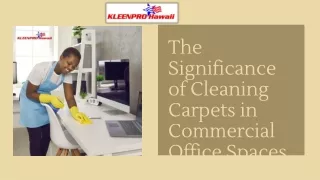 The Significance of Cleaning Carpets in Commercial Office Spaces
