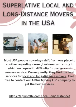 Superlative Local and Long-Distance Movers in the USA