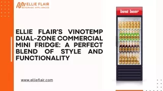 Ellie Flair's Vinotemp Dual-Zone Commercial Mini Fridge A Perfect Blend of Style and Functionality