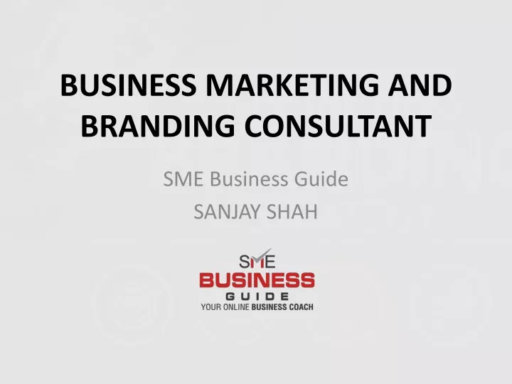business marketing and branding consultant