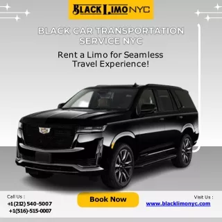 Black car transportation service NYC