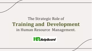 What Is Training and Development