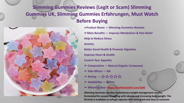 slimming gummies reviews legit or scam slimming