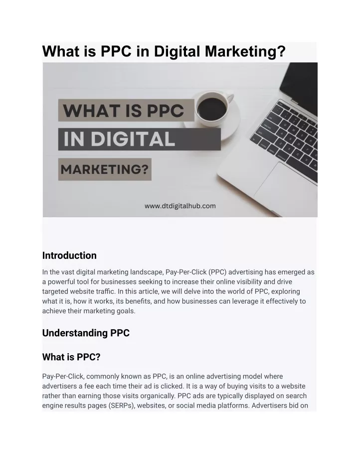 what is ppc in digital marketing