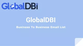 GlobalDBI-Business To Business Email List