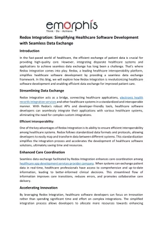redox integration simplifying healthcare software