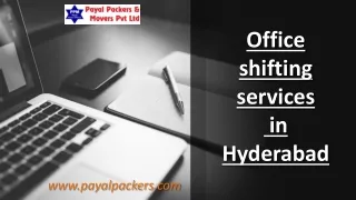 Efficient Office Shifting Services in Hyderabad | Payal Packers
