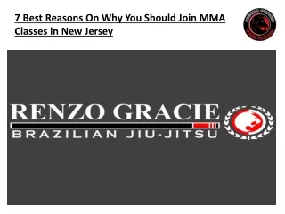 7 Best Reasons On Why You Should Join MMA Classes in New Jersey