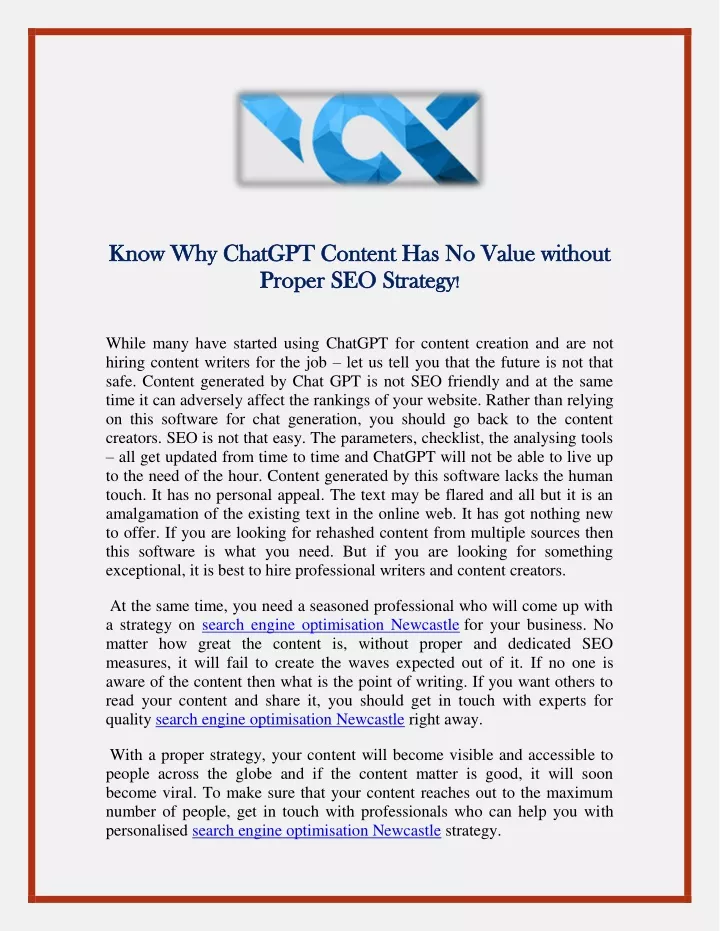 know why chatgpt content has no value without