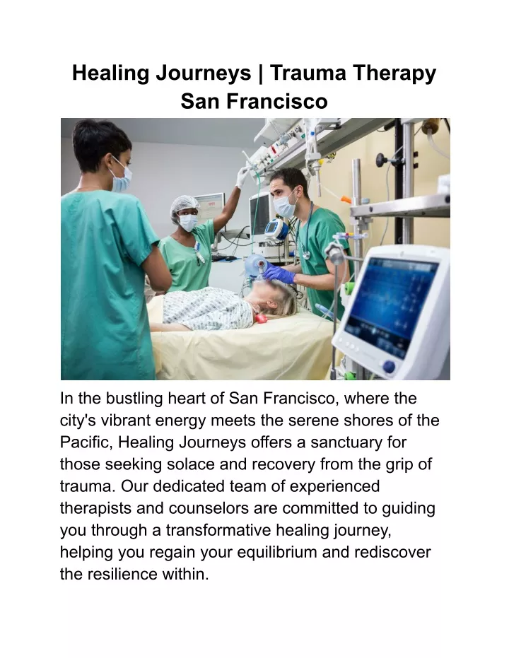healing journeys trauma therapy san francisco