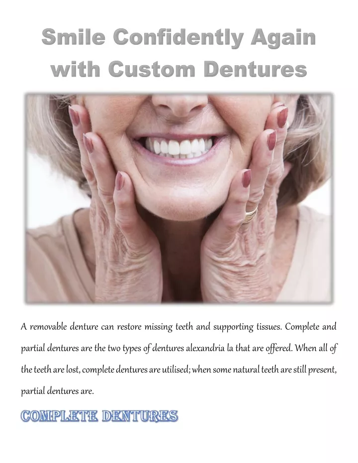 a removable denture can restore missing teeth