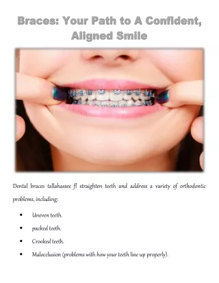 dental braces tallahassee fl straighten teeth