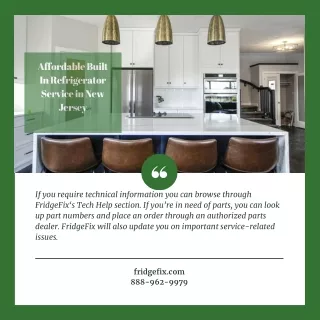 affordable built in refrigerator service