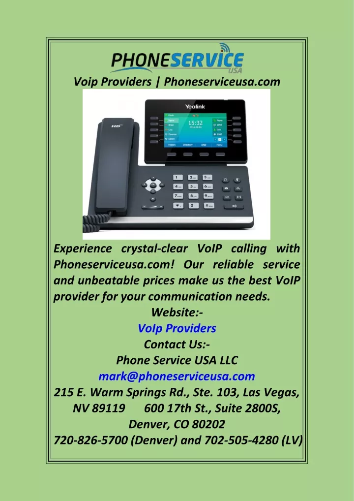 voip providers phoneserviceusa com
