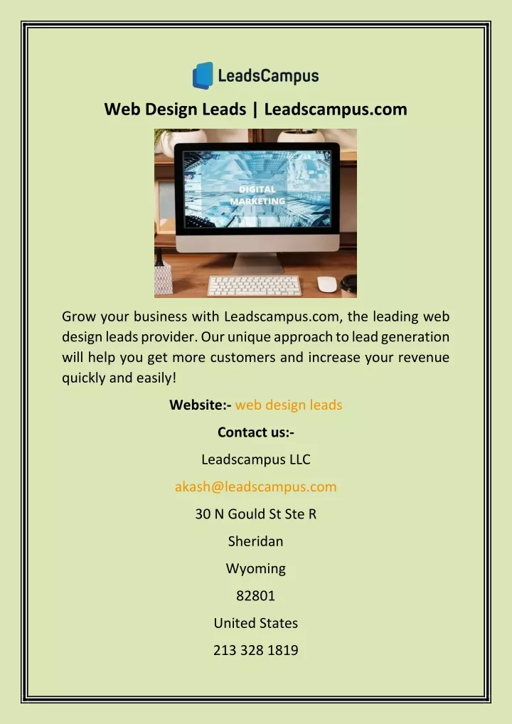 web design leads leadscampus com