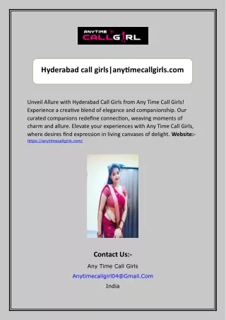 Hyderabad call girls anytimecallgirls