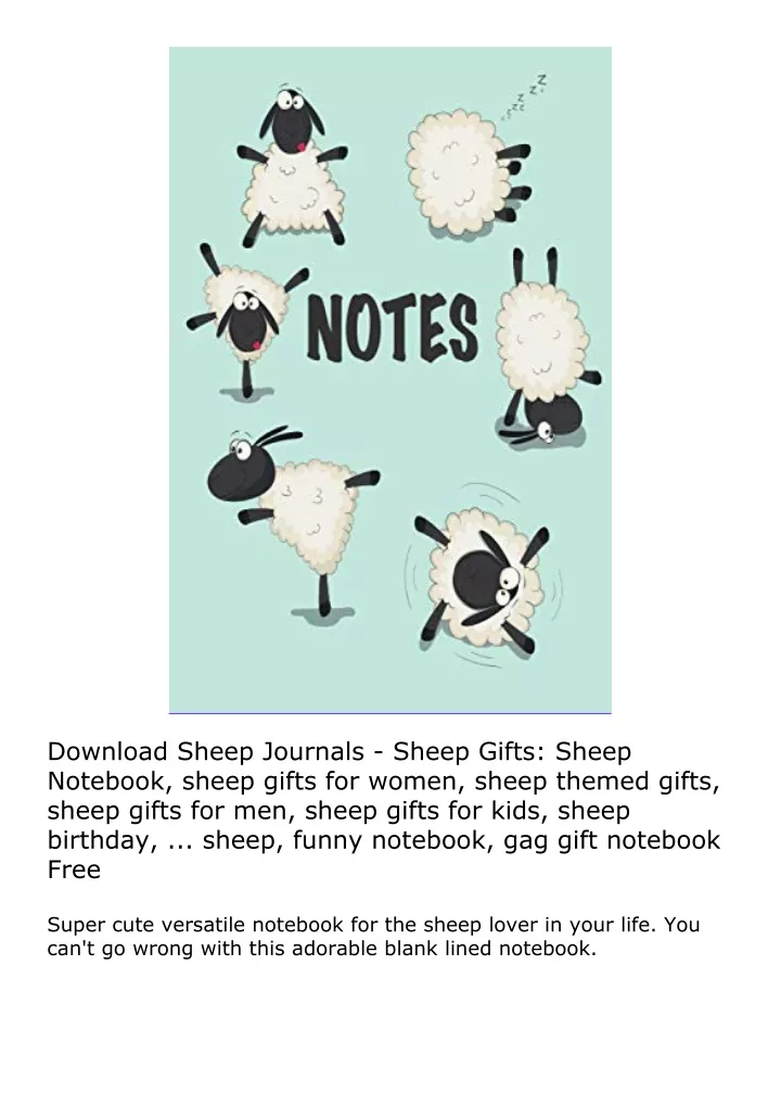 download sheep journals sheep gifts sheep