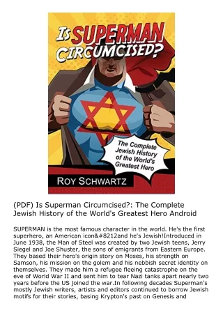 (PDF) Is Superman Circumcised?: The Complete Jewish History of the World's Great