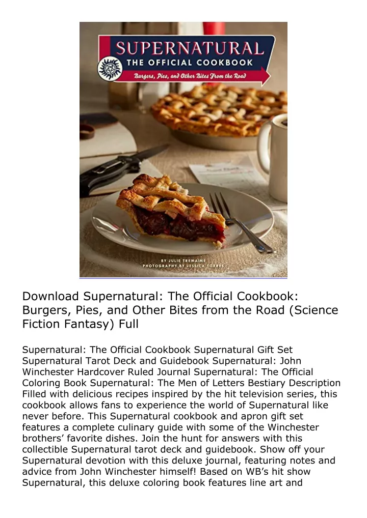 download supernatural the official cookbook