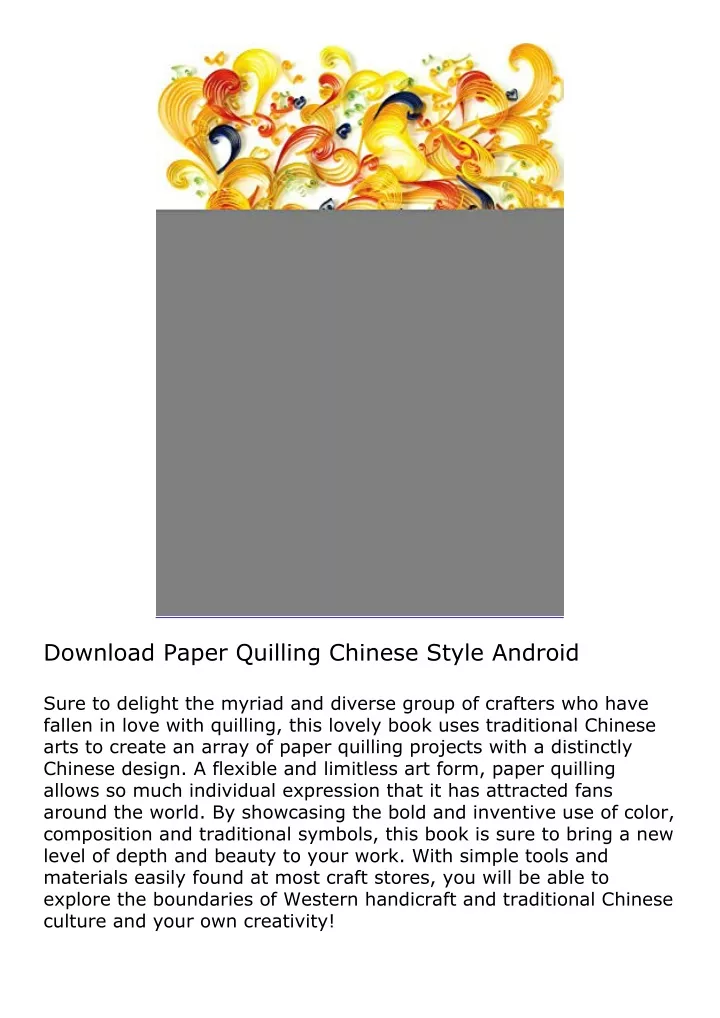 download paper quilling chinese style android