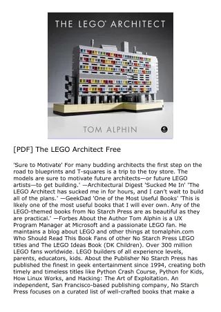 [PDF] The LEGO Architect Free