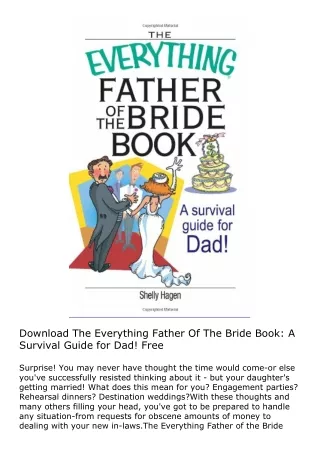 Download The Everything Father Of The Bride Book: A Survival Guide for Dad! Free
