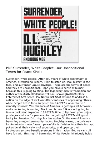 PDF Surrender, White People!: Our Unconditional Terms for Peace Kindle