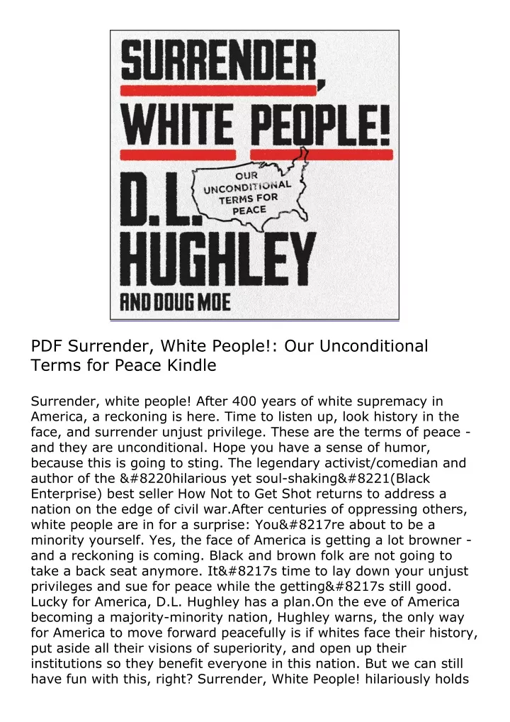pdf surrender white people our unconditional