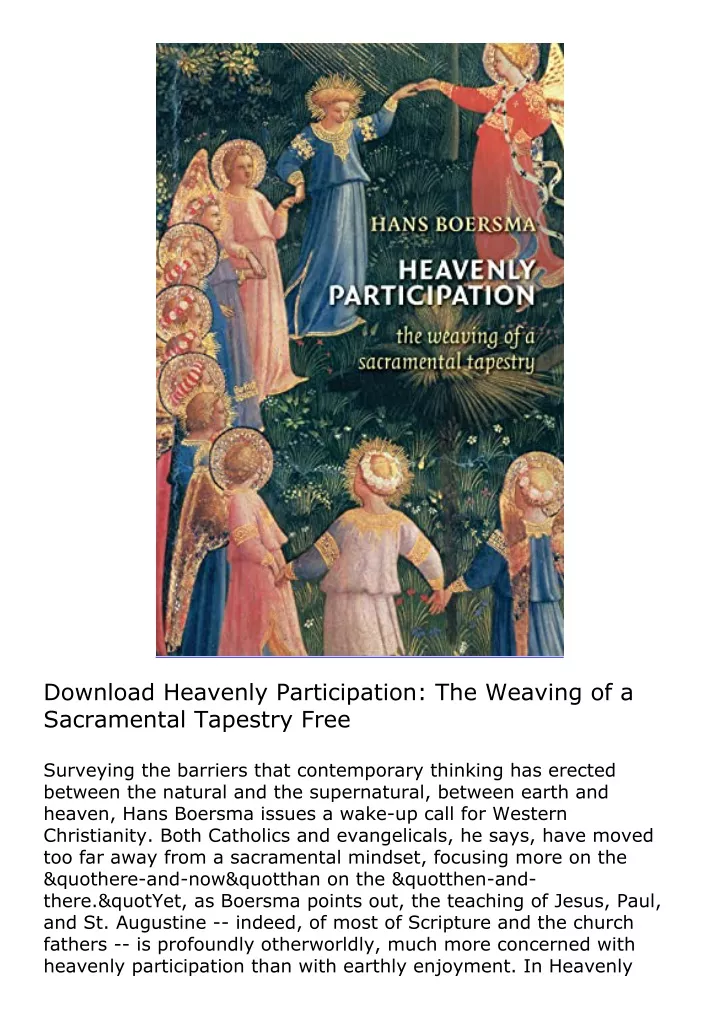 download heavenly participation the weaving