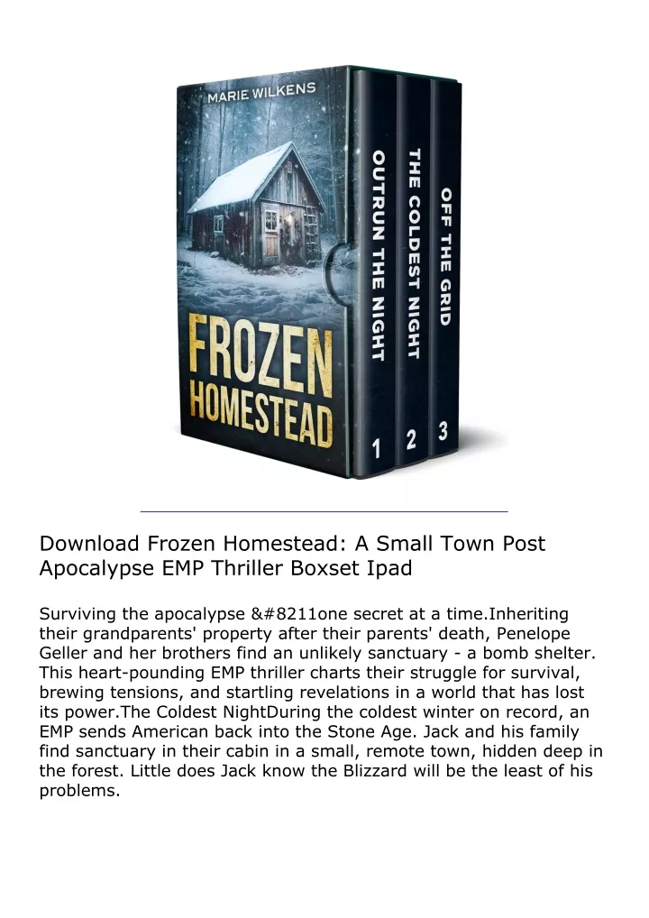 download frozen homestead a small town post