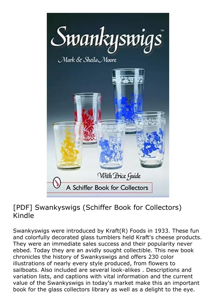 pdf swankyswigs schiffer book for collectors