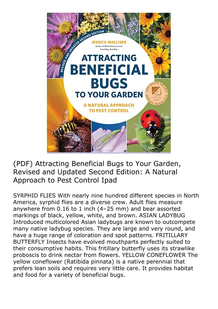 pdf attracting beneficial bugs to your garden