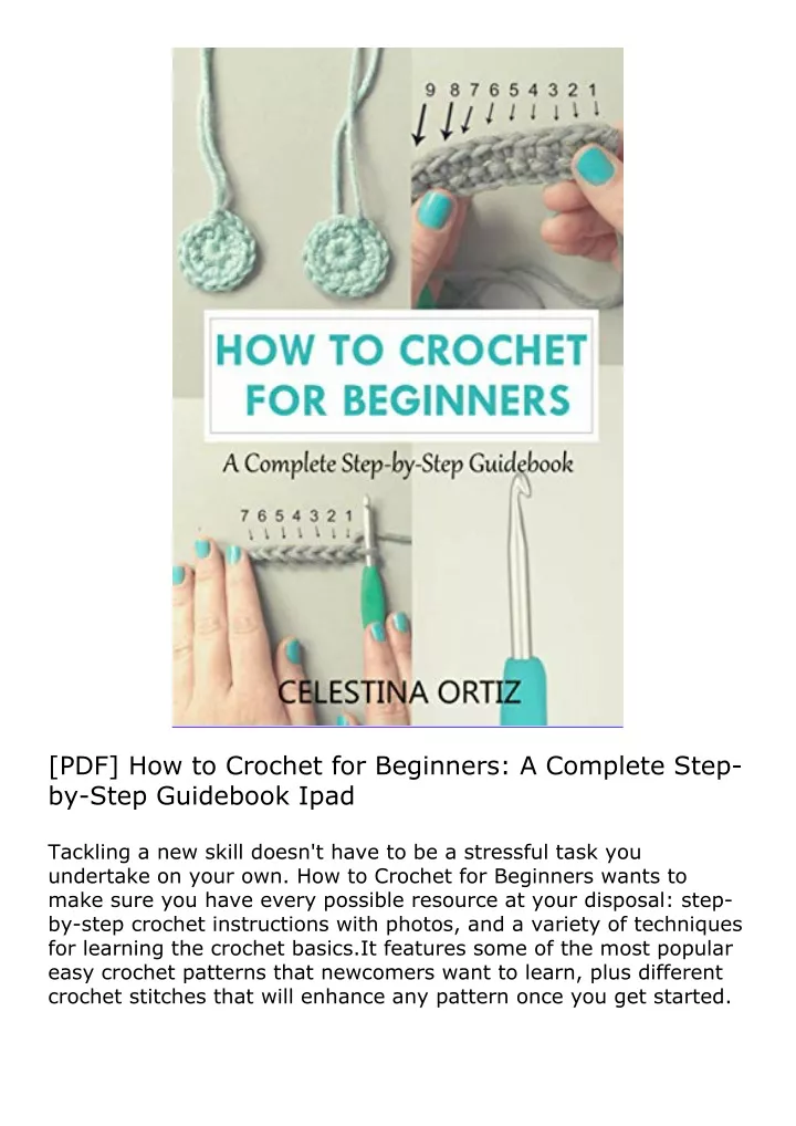 pdf how to crochet for beginners a complete step