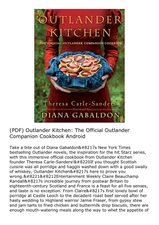 (PDF) Outlander Kitchen: The Official Outlander Companion Cookbook Android