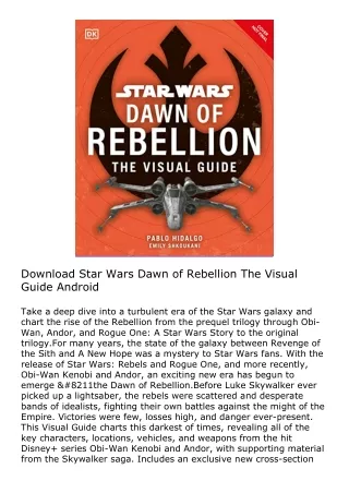 Download Star Wars Dawn of Rebellion The Visual Guide Android