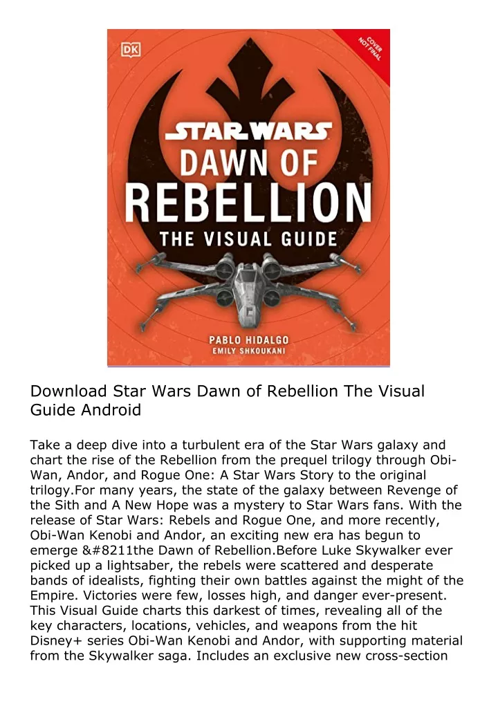 download star wars dawn of rebellion the visual