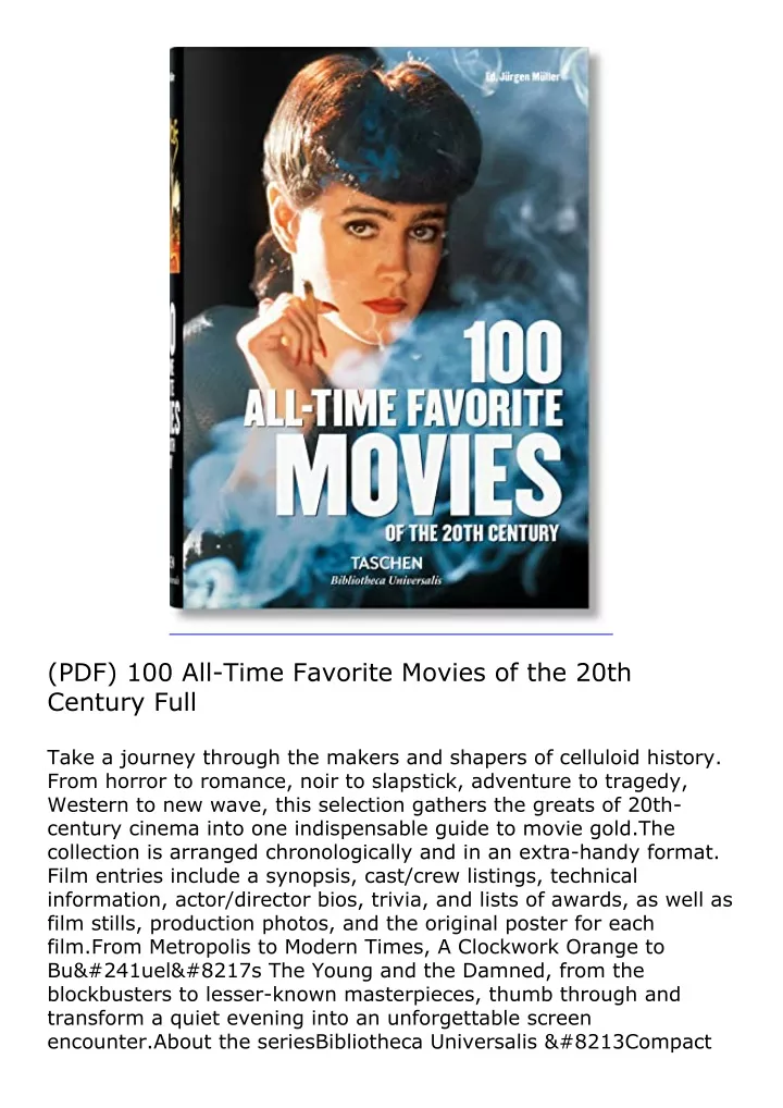 pdf 100 all time favorite movies of the 20th