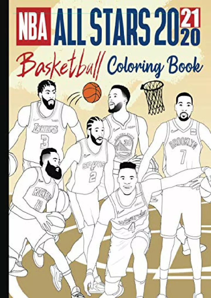 nba all stars 2020 21 coloring book the ultimate