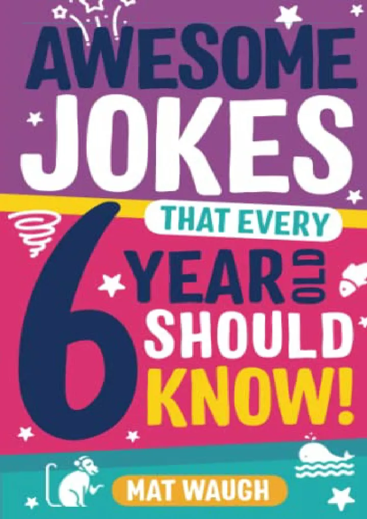 awesome jokes that every 6 year old should know