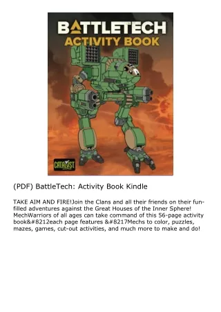 (PDF) BattleTech: Activity Book Kindle