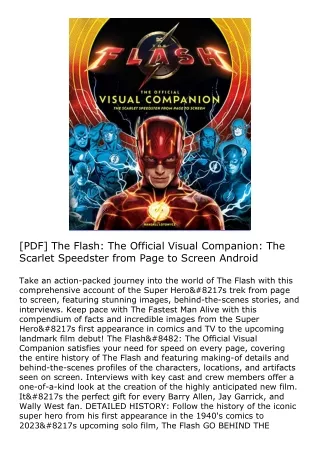 [PDF] The Flash: The Official Visual Companion: The Scarlet Speedster from Page
