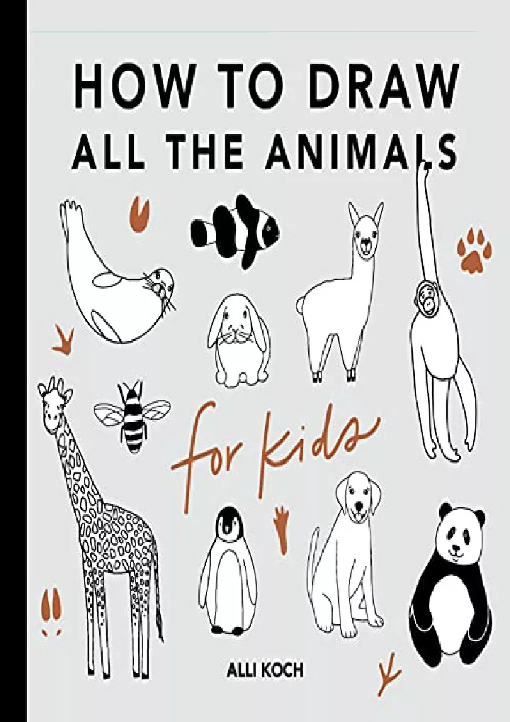 all the animals how to draw books for kids