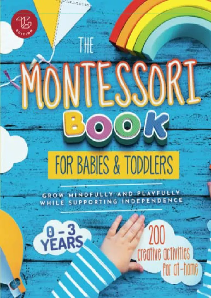 the montessori book for babies and toddlers
